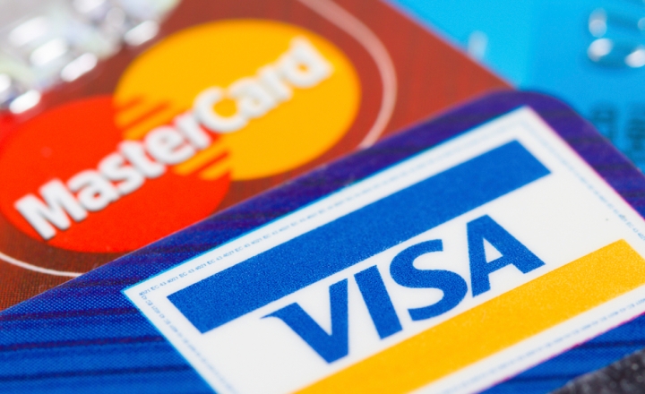 MasterCard and VISA logos